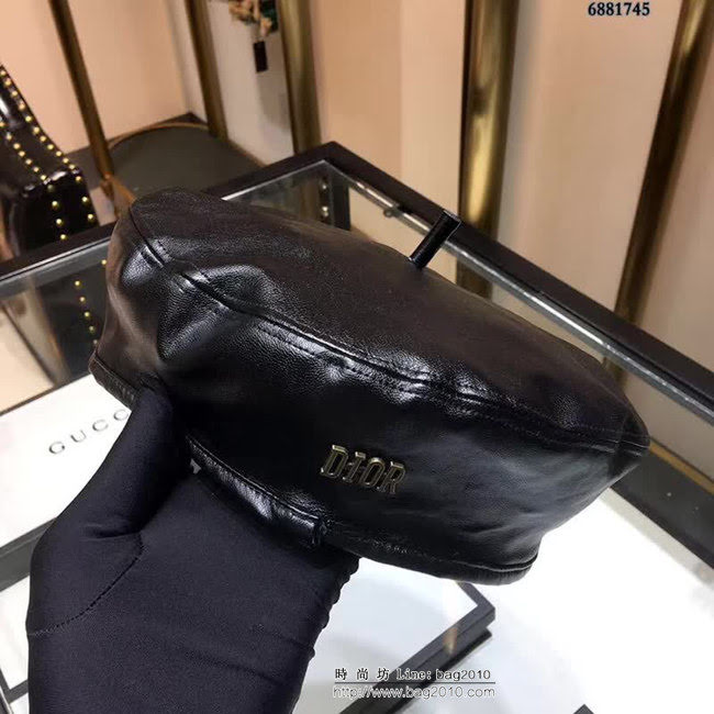 DIOR迪奧 經典百搭 專櫃款氣質貝雷帽 6881745 LLWJ5663